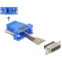 DELOCK D-Sub 15 kontaktu ligzda uz RJ12 ligzdu montāžas komplekts, zils