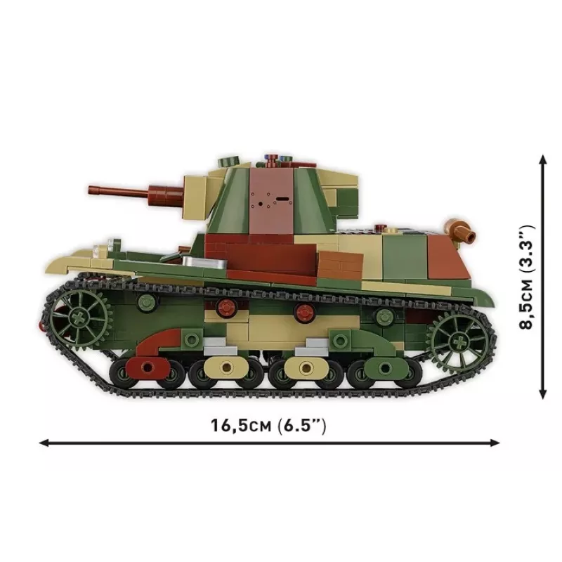 Cobi Building Blocks Light Tank 7TP modelis, 669 detaļas, COBI-2661