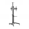 Grīdas TV statīvs Gembird TVS-70T-02 37 collu–70 collu ekrāniem, maks. 70 kg, VESA 200x200–600x400, slīpums ±5°/−12°, regulējams augstums, ritentiņi, kabeļu pārvaldība