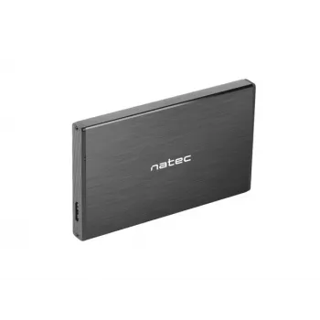 NATEC RHINO GO korpuss USB 3.0 2,5'' SATA HDD/SSD, melns alumīnijs