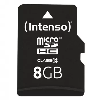 ATMIŅA MICRO SDHC 8GB C10/W/ADAPTER 3413460 INTENSO