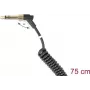 Audio kabelis DELOCK 85777 — 3,5 mm spraudnis uz 3,5 mm spraudni, 0,75 m, melns, apzeltīti kontakti