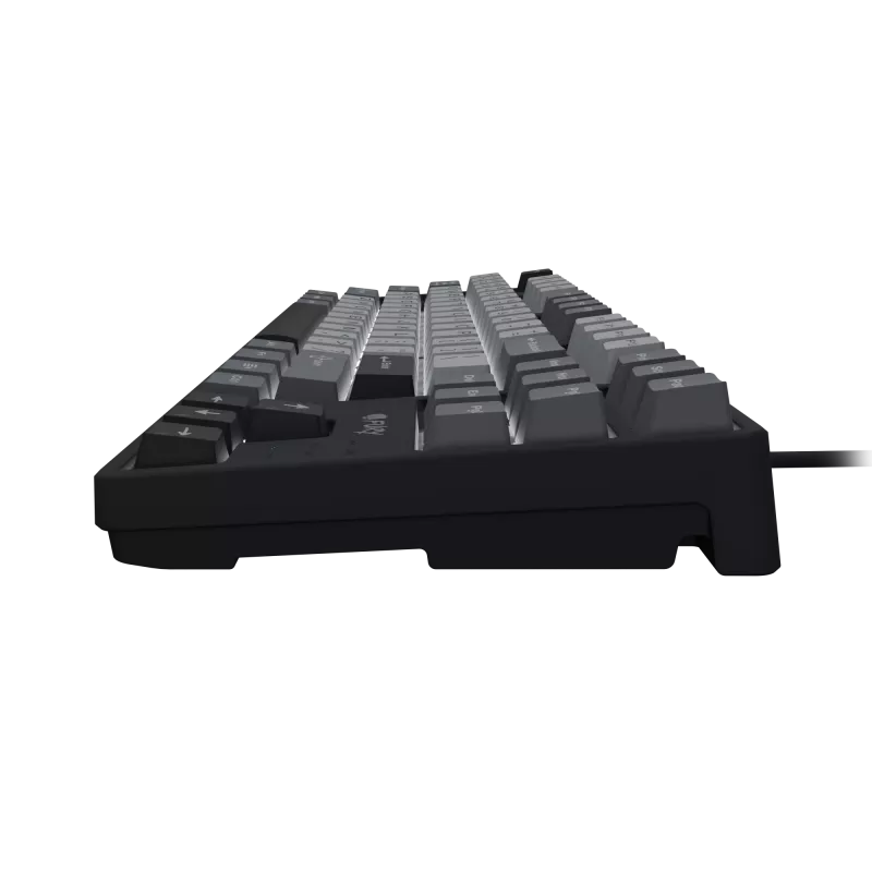 NATEC Fury Gaming Keyboard Kanabo K2 US balti izgaismota mehāniskā melni pelēka