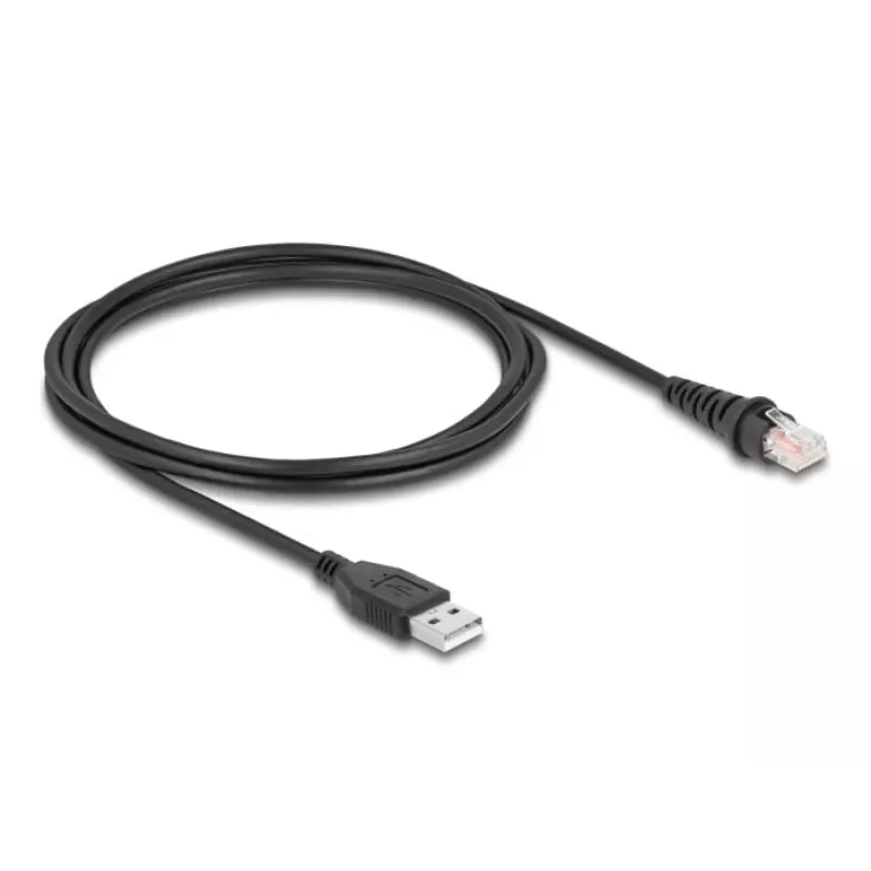 DeLOCK RJ50 uz USB 2.0 Type-A svītrkoda skenera kabelis 2 m