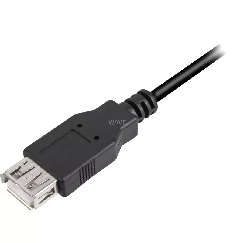 USB kabelis Sharkoon USB 2.0 0,5 m melns