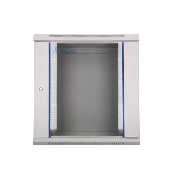 Extralink montējams plaukta skapis 12U 600x450 pelēks, pie sienas stiprināms