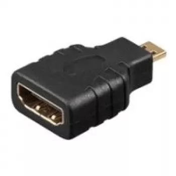 Wentronic Goobay HDMI™-Adapter, HDMI™ Standard-Socket (Type A), Melns - HDMI™ A-Socket > HDMI™ D(Micro)-Plug (68842)