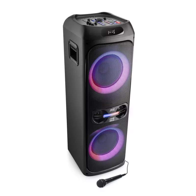 Portable party speaker JVC XS-EP624B — Melns, battery-powered, Bluetooth