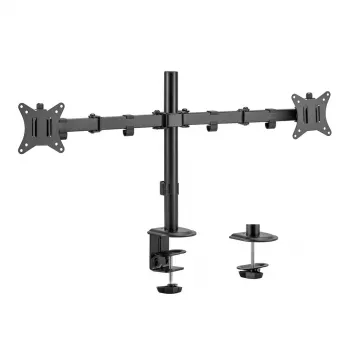 Maclean galda stiprinājums 2 monitoriem, VESA 75x75 un 100x100, 17-32, 2x 9kg, MC-754N
