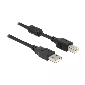 USB kabelis DeLOCK 83566 USB 2.0 1m USB A USB B Melns