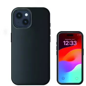 Vāciņš 4smarts 540582 mobilajam tālrunim iPhone 15 Plus 6,7 collas, melns
