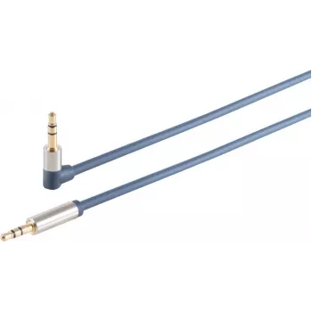 3.5 mm audio savienotājs ShiverPeaks 30821-MHQ hroma metāla plakanā kabeļa 0,75 m