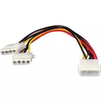 Equip iekšējais strāvas kabelis, Molex (4-pin), 2 x Molex (4-pin), 0,2 m, vīriešu, sieviešu, taisns