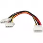 Equip iekšējais strāvas kabelis, Molex (4-pin), 2 x Molex (4-pin), 0,2 m, vīriešu, sieviešu, taisns