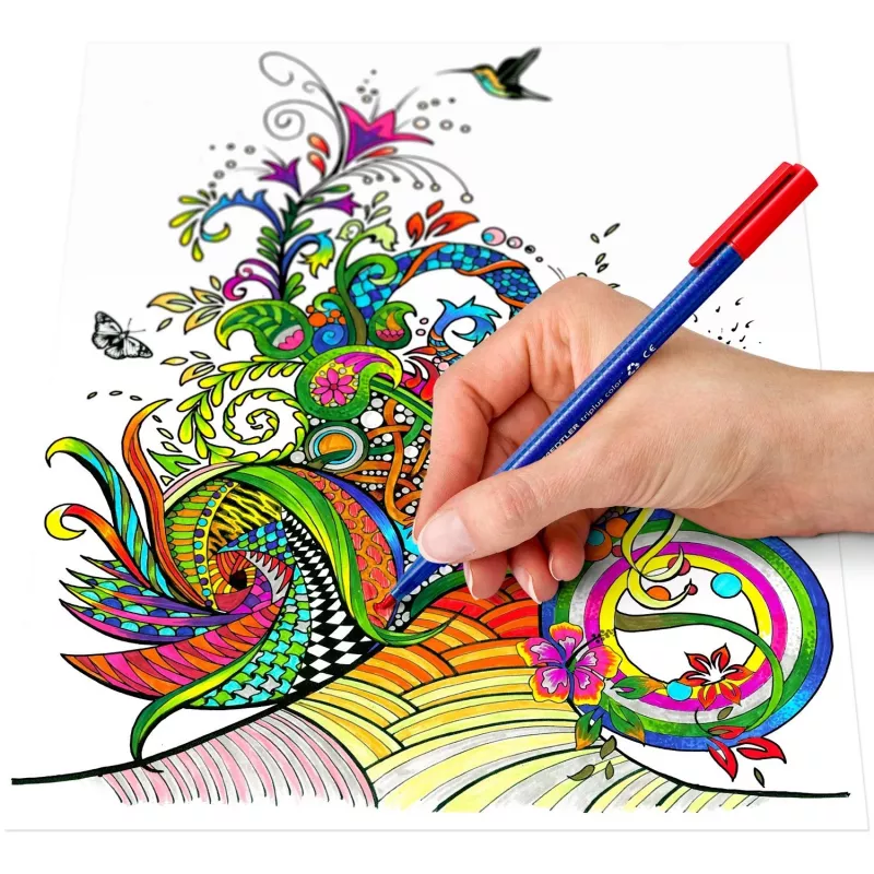 Smalkraksta flomāsters Staedtler 323 C20 Daudzkrāsains