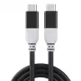 Kabelis USB-C - USB-C, PD100W, 40Gbps, USB4 (Melns, 3m)