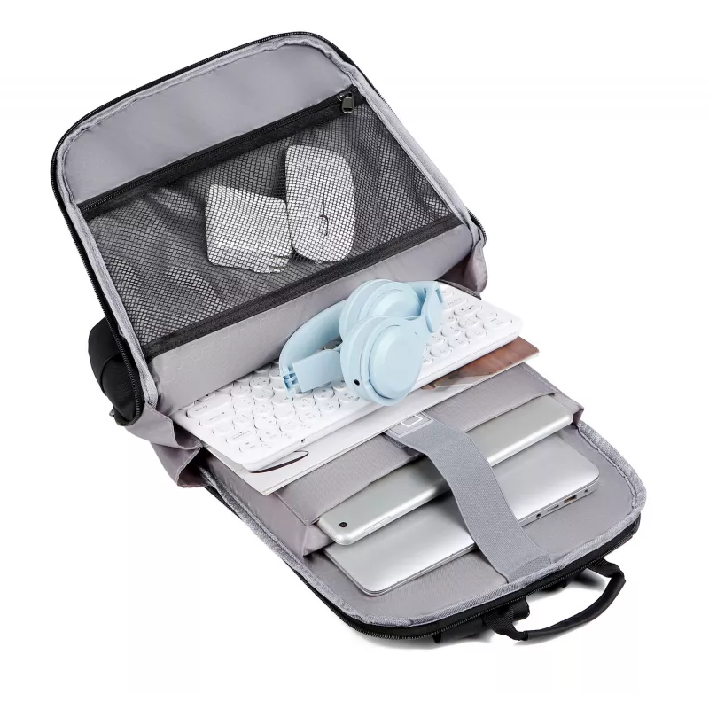 Mugursoma Sponge Thinbag 15,6 collas, melna — Sponge plāna klēpjdatora mugursoma, piemērota 15,6 collu ierīcēm