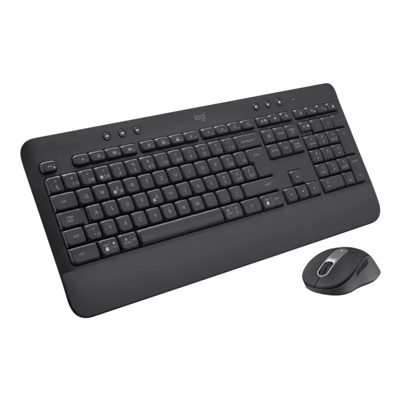 Logitech Signature MK650 Combo for Business Belgian pilna izmēra bezvadu tastatūra un pele