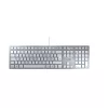 Tastatūra CHERRY KC 6000 plāns Universāla USB QWERTZ vācu sudraba