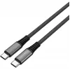 4smarts PremiumCord - USB kabelis - USB-C (vīr.) uz USB-C (vīr.) - USB 2.0 - 20 V - 5 A - 1,5 m - USB barošanas avots (100 W) - Melns