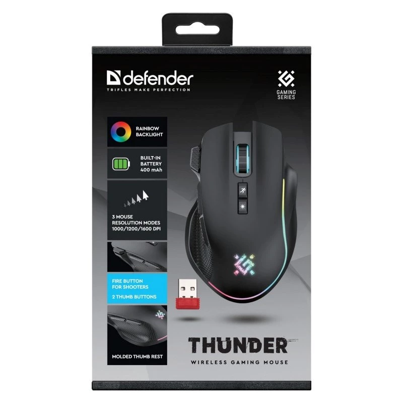 pele DEFENDER GM-213 THUNDER RF 1600dpi 8P MELNS