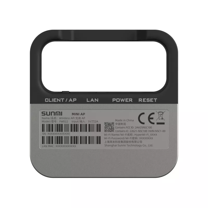 MINI AP piekļuves punkts Sunmi Mini AP Wi-Fi 1GHz Wi-Fi 802.11ah