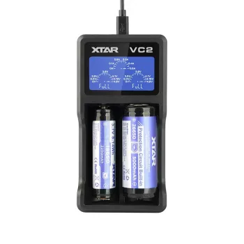 XTAR VC2 mājsaimniecības bateriju USB lādētājs