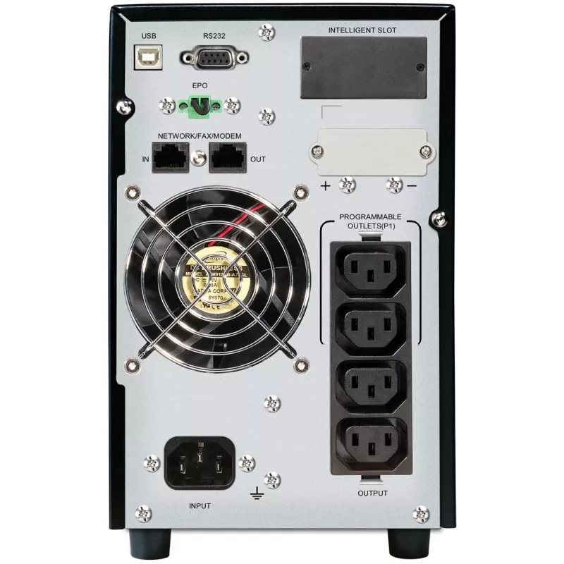 PowerWalker VFI 1500 CG PF1 dubultās pārveidošanas (tiešsaistes) 1,5 kVA 1500 W 4 maiņstrāvas kontaktligzdas