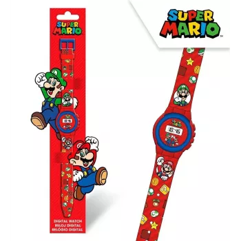 Kids Euroswan rokas pulkstenis Super Mario — bērnu analogais/ciparu pulkstenis, modelis GSM4234