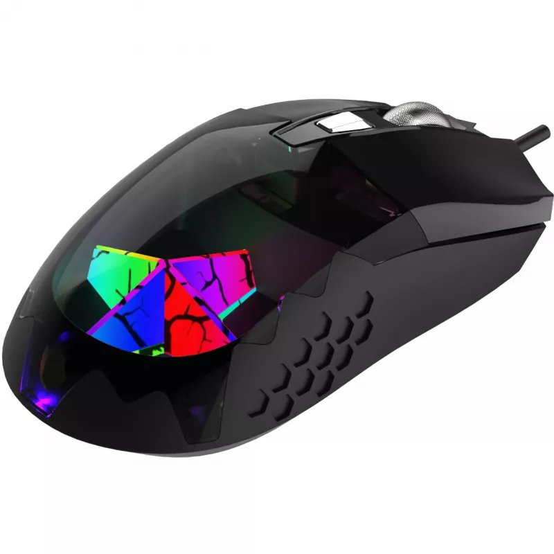 INCA ciāna INCA Empousa 3D RGB LED 7200 DPI makro taustiņu privātā spēļu pele