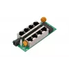 PoE injektors Extralink Gigabit 4 portu, 4x 1000Mb/s RJ45, 48V, zils/melns