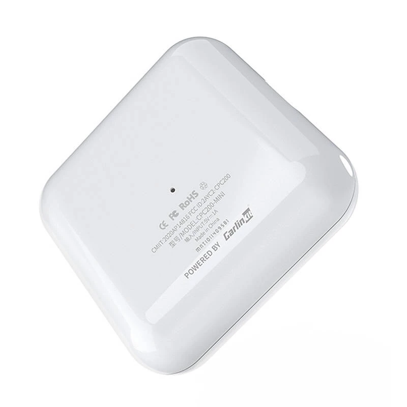 Bezvadu adapteris Carlinkit CPC200-U2W MINI Apple CarPlay balts — bezvadu CarPlay adapteris