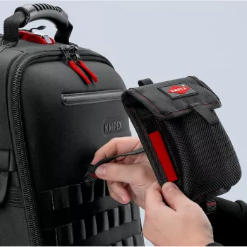 Instrumentu soma Knipex Modular Bag 00 19 50 LE melna/sarkana, tukša, modulāra glabāšanas soma instrumentiem