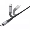 USB kabelis 4smarts 541454 1,5m USB C melns