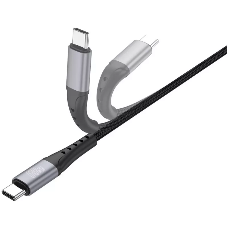 USB kabelis 4smarts 541454 1,5m USB C melns