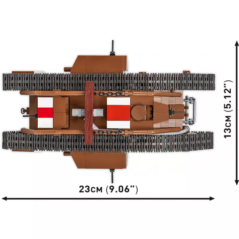Konstruktoru komplekts Cobi Building Blocks Mark V Male NO 9199 — 844 gabali