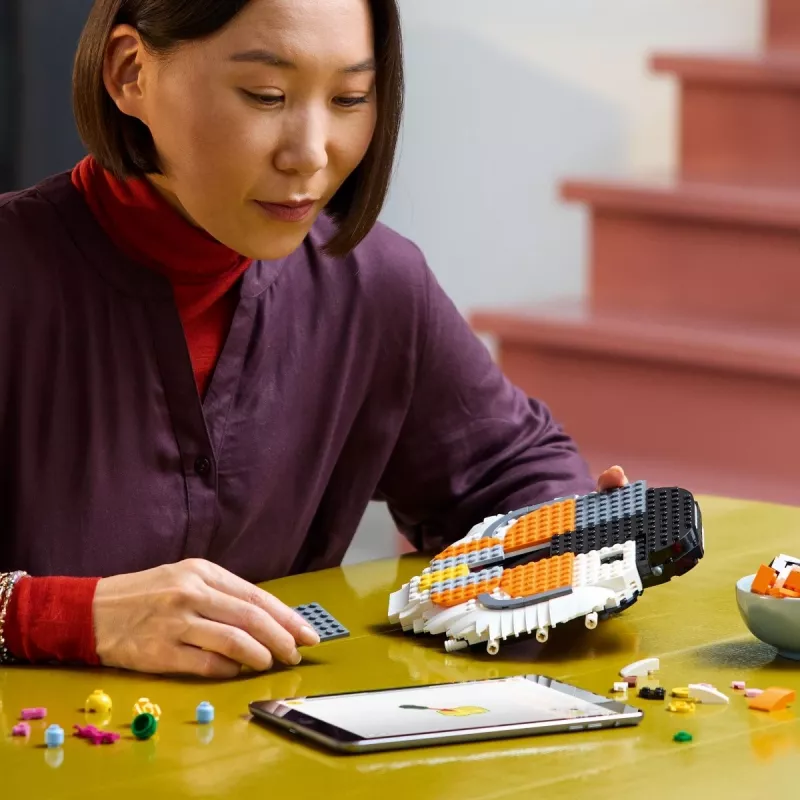 Konstrukcijas rotaļlieta LEGO Art Fauna Collection Tiger komplekts 31217 - uzbūvējams tīģera modelis