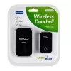 GreenBlue GB157 B Kinetic akumulators-free Wireless Dorr Bell, Melodies, Melns, Range up to 200m, IP44