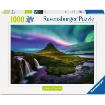 Puzle “Dabas spēks” – Ziemeļblāzma virs Kirkjufell (1000 gab.)