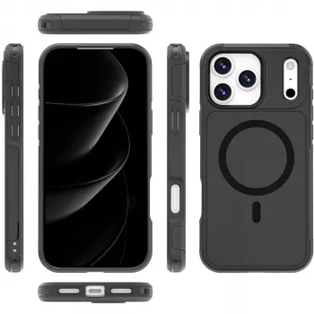 Border Case 4smarts Defend iPhone 17 Pro Max Melns 17,5 cm