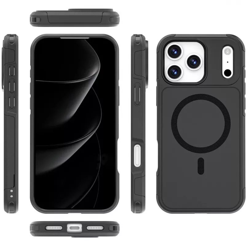 Border Case 4smarts Defend iPhone 17 Pro Max Melns 17,5 cm