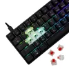 Mehāniskā spēļu tastatūra White Shark Shinobi-2 ar sarkanajiem slēdžiem, melna, ASV izkārtojums