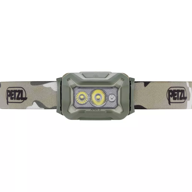 Galvenais lukturis PETZL Aria 2 rgb-desert — uzlādējams 200 lūmenu