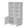 Uzglabāšanas skapis Cama Meble LIVERTI grāmatu skapis 100×420×1705 mm balts