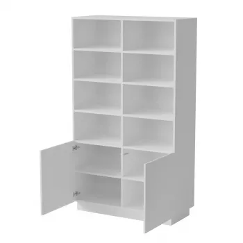 Uzglabāšanas skapis Cama Meble LIVERTI grāmatu skapis 100×420×1705 mm balts