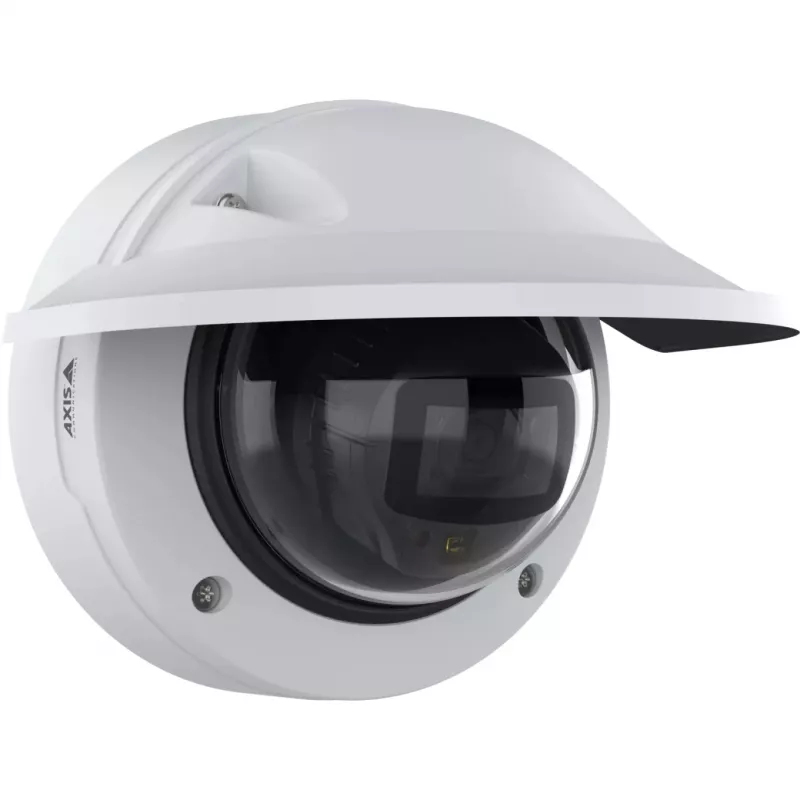 IP drošības kamera Axis P3278-LVE — kupola, 3840×2160, iekštelpām un ārtelpām, griestu/sienas stiprinājums, 1/1,8 collu CMOS, 0,03 lx, 103° H