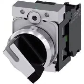 Siemens 3SU1150-2BF60-1BA0 elektriskais izpildmehānisms Melns, Metālisks