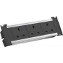 Bachmann Kapsa S - 2 m - Iekštelpām - G tips (BS 1363) - G tips - Melns - Sudrabains - 3 maiņstrāvas izejas