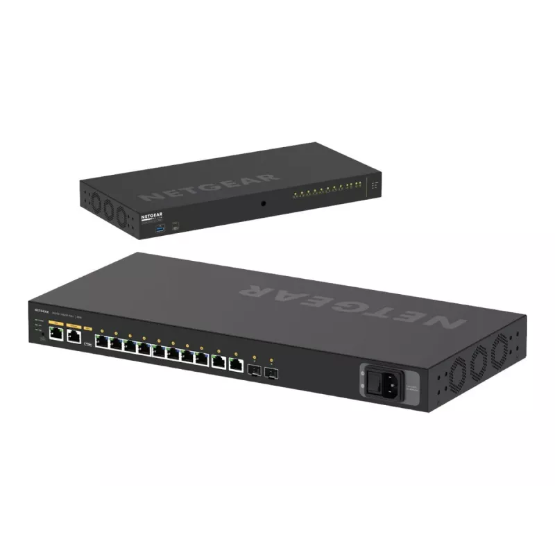NETGEAR M4250-10G2XF-PoE+ pārvaldāms L2/L3 Gigabit Ethernet (10/100/1000) ar barošanu caur Ethernet (PoE) 1U, melns