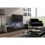 Cama TV statīvs EVORA 200 balts/melns glancēts